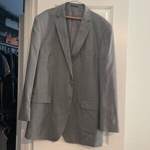 Men's Carlo Lusso Suit (Grey Pinstripe)